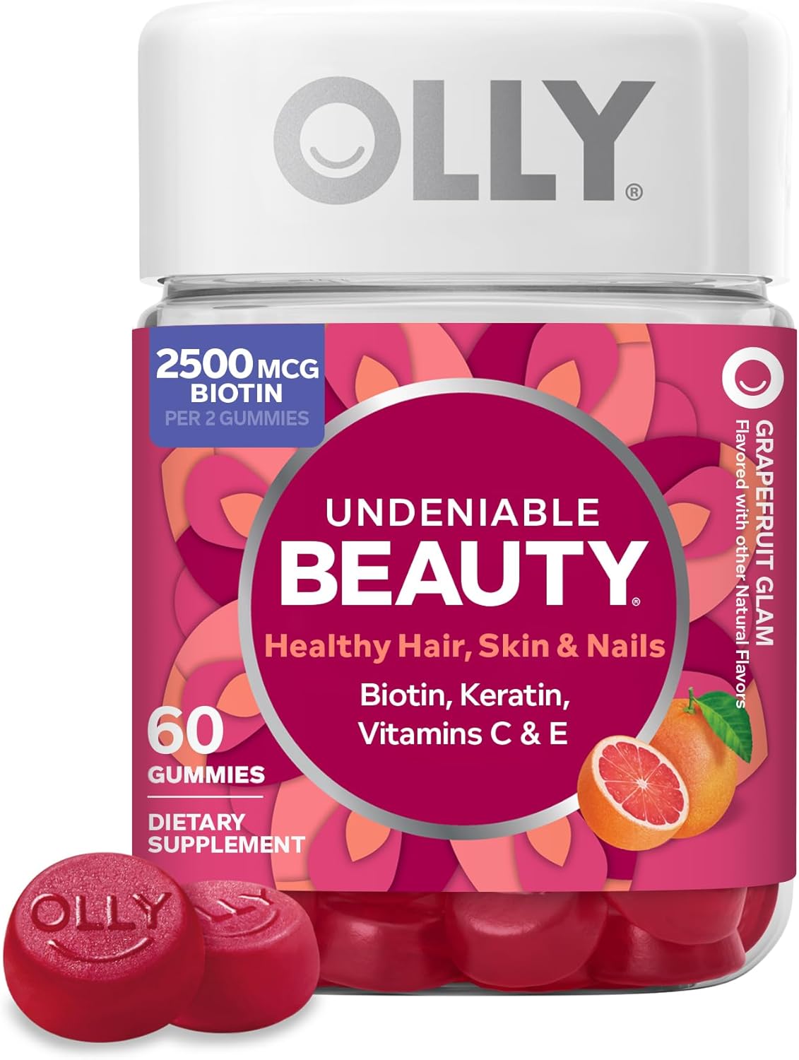 OLLY Undeniable Beauty - Gomitas de belleza para el cabello, piel,...