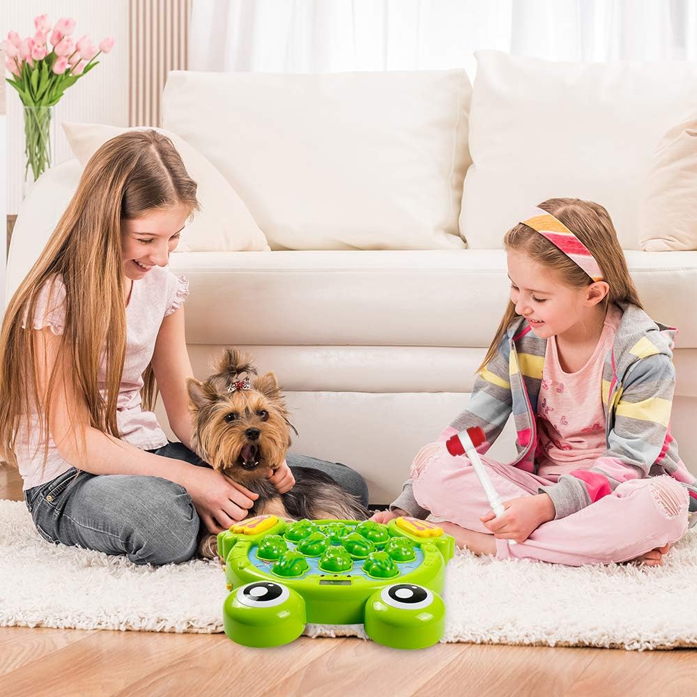 YEEBAY - Juego de aplasta a la rana con 2 martillos, juguete de apr...