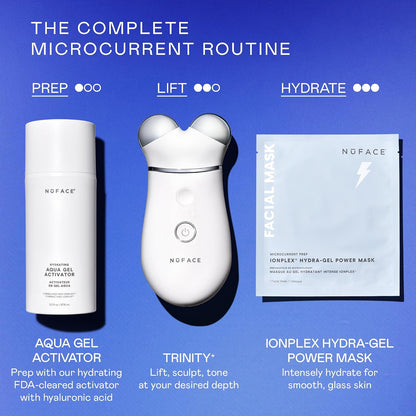NuFACE Trinity+ Kit de Dispositivo Facial de Microcorriente \u2013...