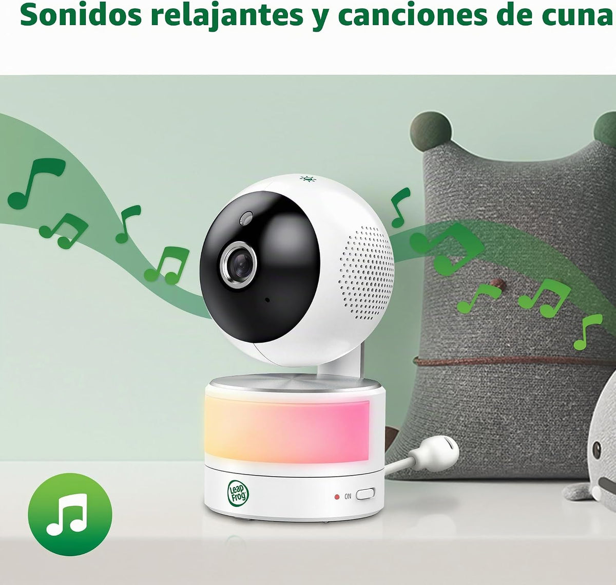 LeapFrog LF920-2HD Monitor de video de 2 cámaras con pantalla HD de...