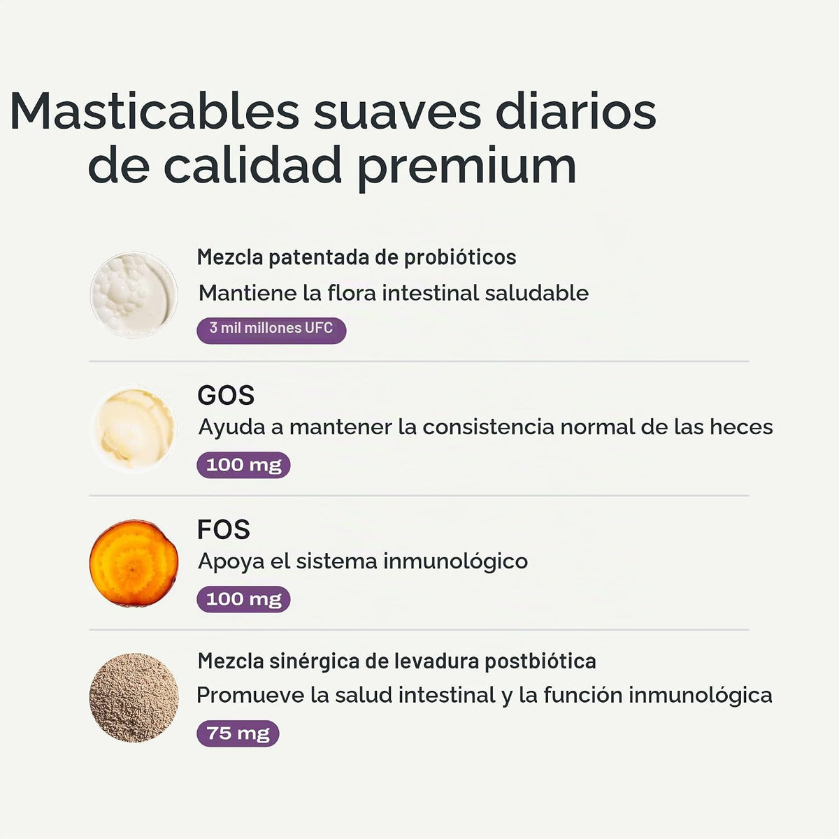 PetLab Co. Masticables probióticos para perros, 30 masticables suav...