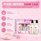 Luseta Set de regalo para el cuidado del cabello con perlas brillan...