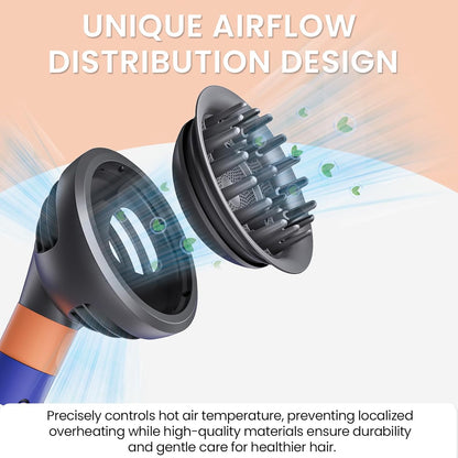 AIRUISH Difusor mejorado de rizo ondulado para Dyson Airwrap, boqui...