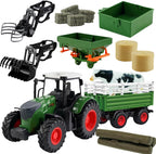 Peagprav Juguetes de Granja Tractor con Remolque - Juego de Tractor...