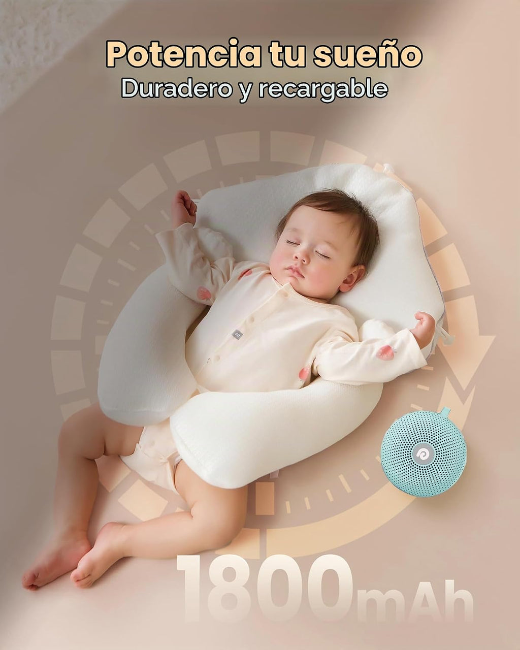 Dreamegg - Máquina de terapia de sonido portátil, con batería poten...