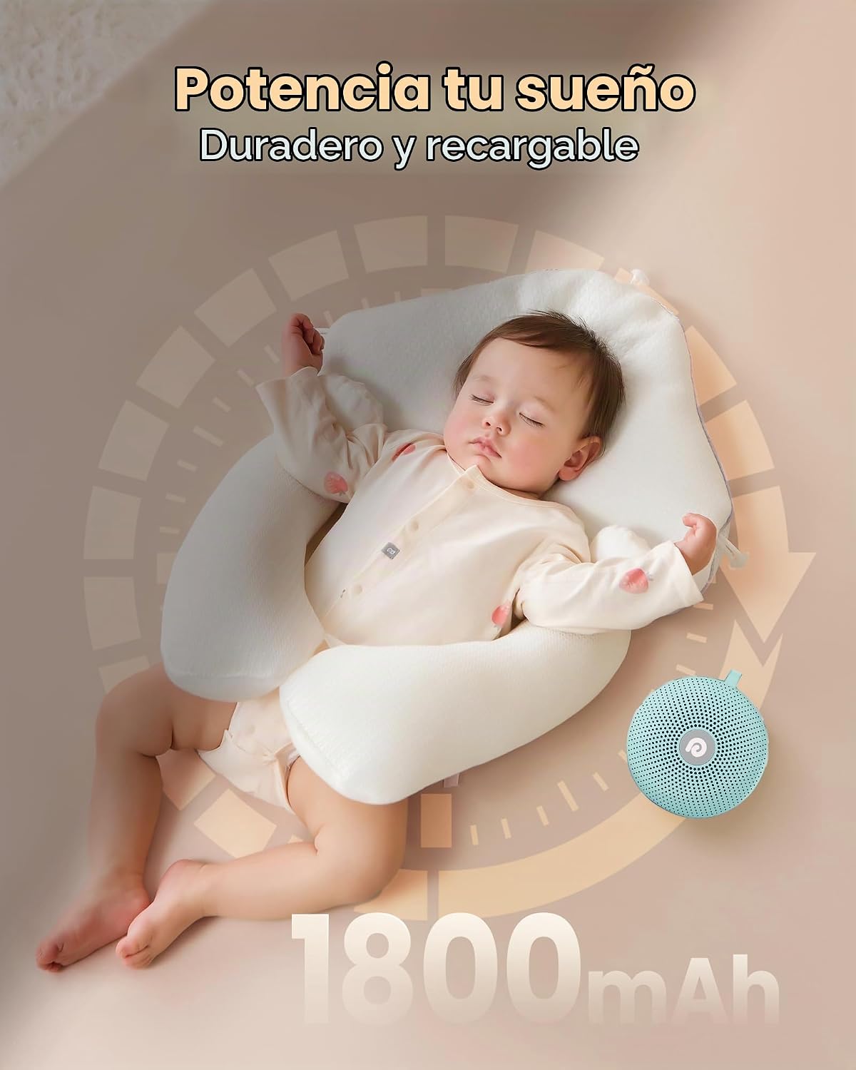 Dreamegg - Máquina de terapia de sonido portátil, con batería poten...