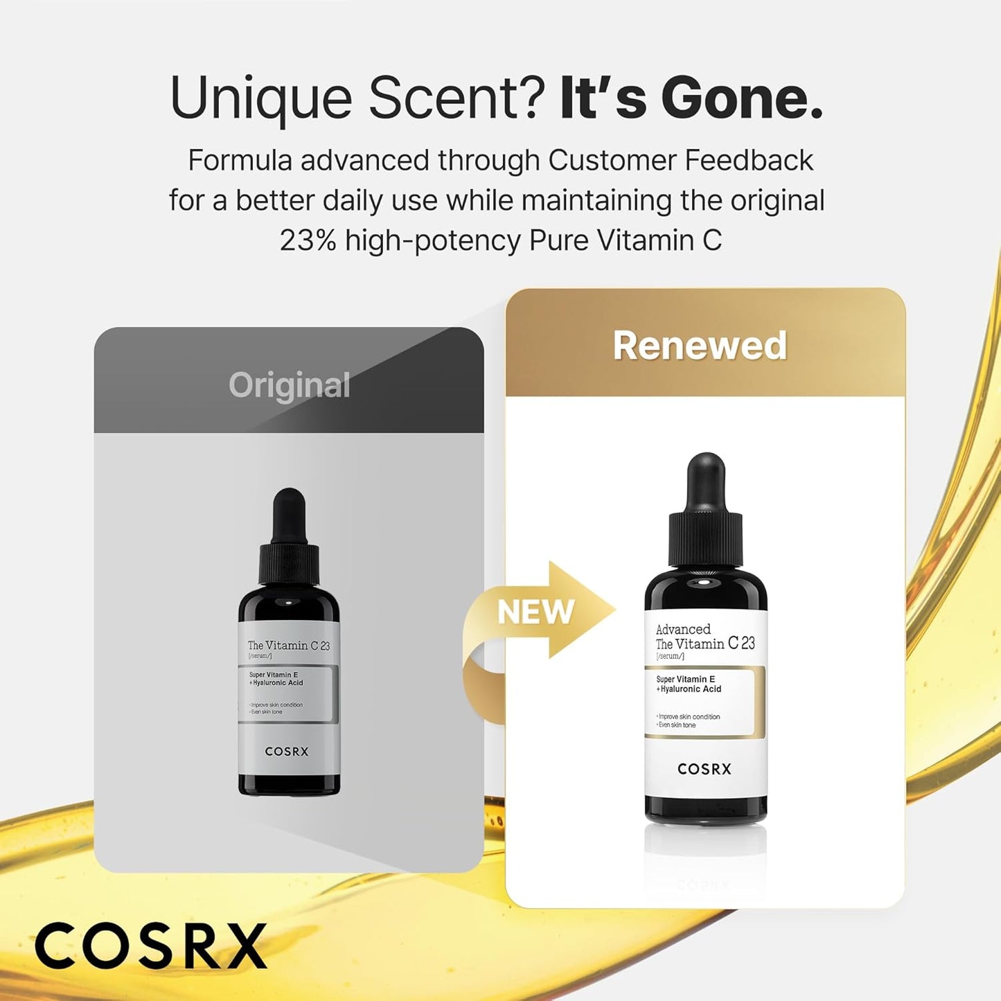 COSRX Advanced Pure - Suero de vitamina C al 23% con vitamina E y glutatión (renovación), suero coreano de vitamina C para líneas finas, tono de piel desigual y piel opaca, 0.67 onzas, cuidado de la
