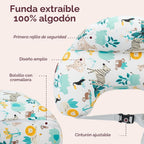 Momcozy - Almohada de lactancia con barrera de seguridad pionera: m...