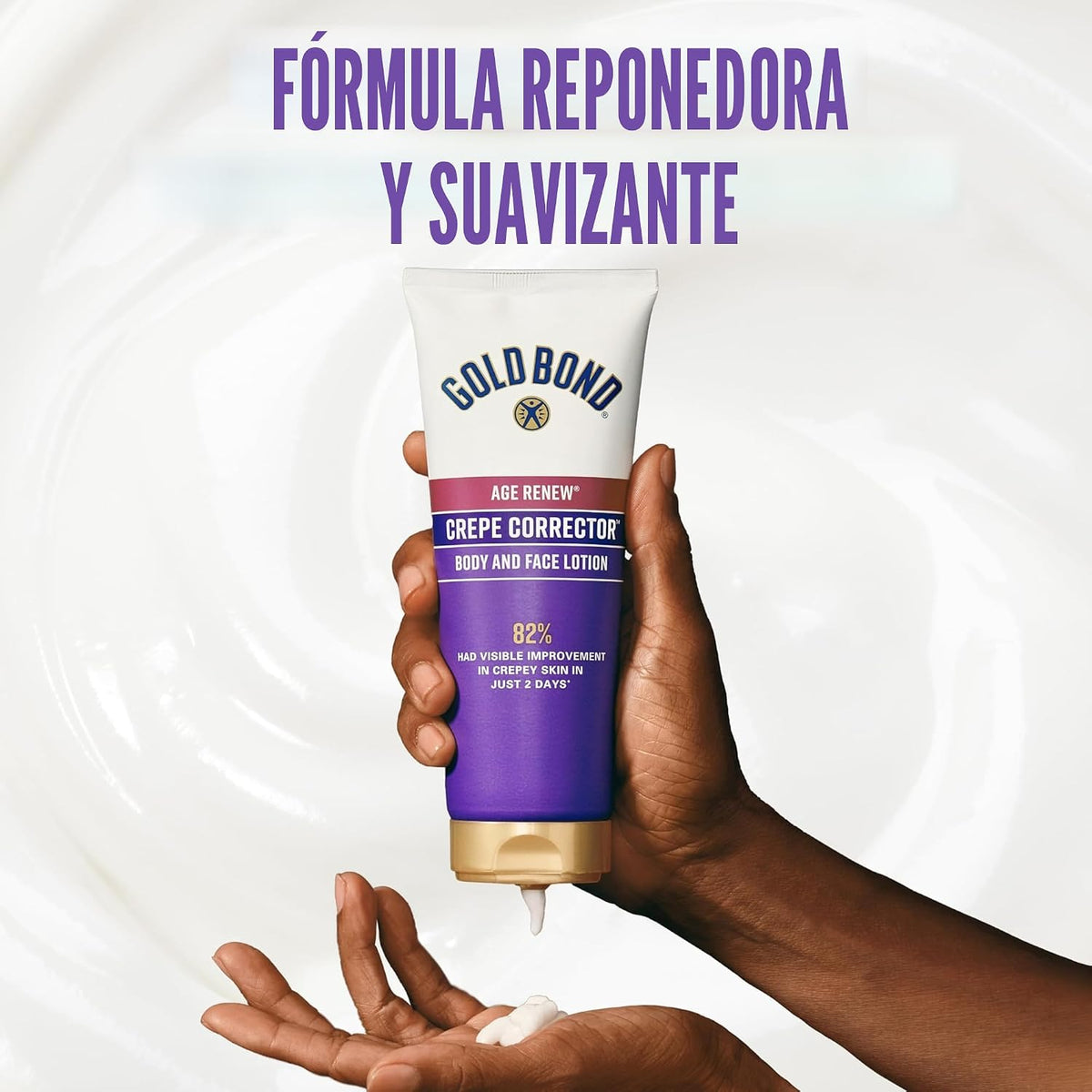 Gold Bond Age Renew Crepe Corrector Loción Corporal, Fórmula Reabas...