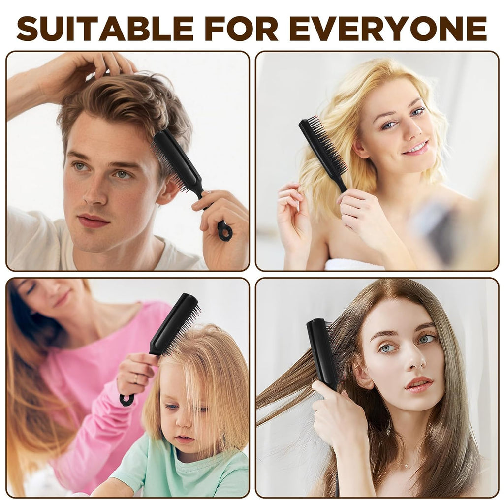 110 cepillos de pelo a granel para personas sin hogar, cepillo de pelo para cabello rizado, cepillo desenredante con cerdas de nailon, envuelto individualmente, adecuado para hombres y mujeres, hotel