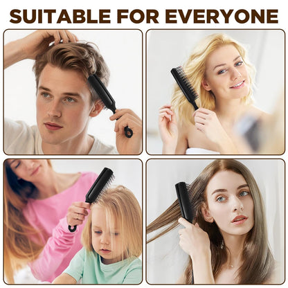 110 cepillos de pelo a granel para personas sin hogar, cepillo de pelo para cabello rizado, cepillo desenredante con cerdas de nailon, envuelto individualmente, adecuado para hombres y mujeres, hotel