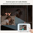 Simyke Monitor de bebé de video WiFi 720P, interruptor de encendido...
