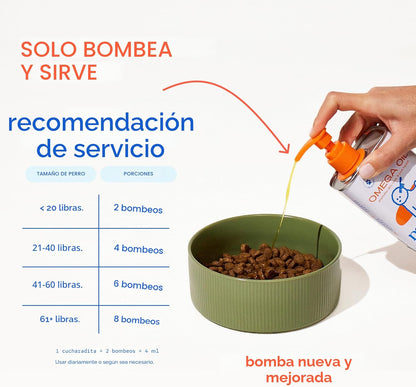 Native Pet Aceite de pescado Omega 3 para perros y gatos, promueve...