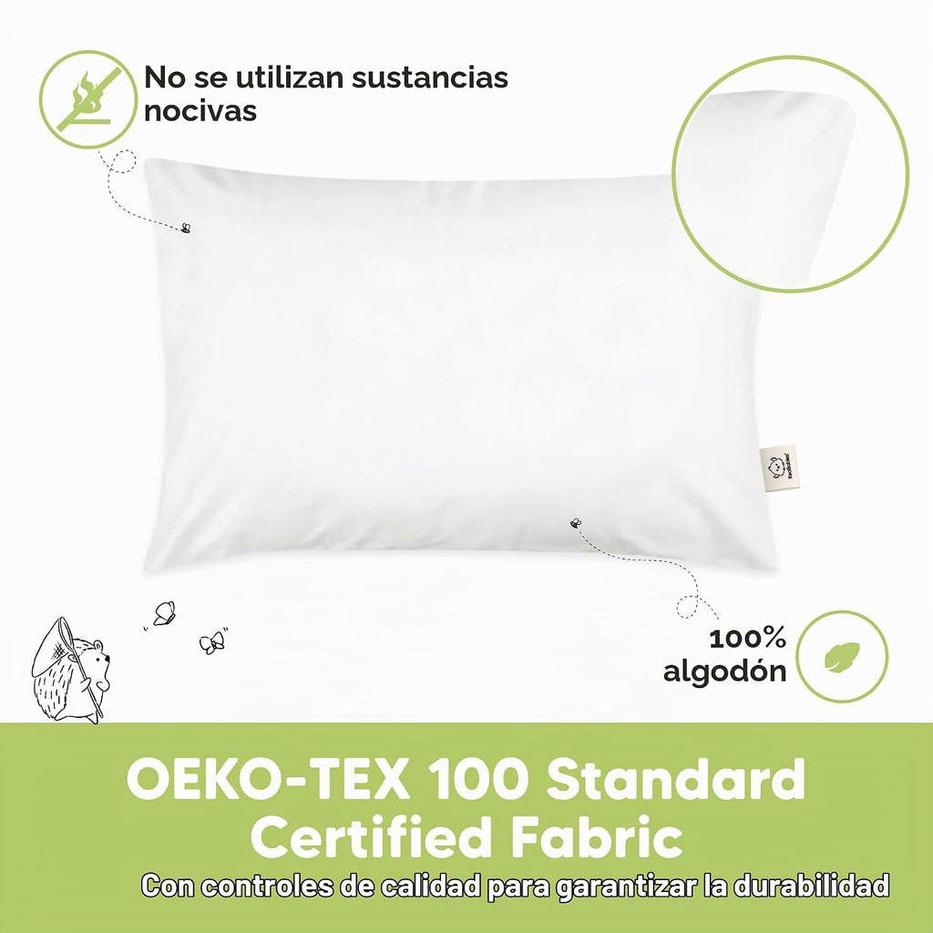 KeaBabies 1 paquete de almohadas para niños de 2 años a 5,13 x 18 p...