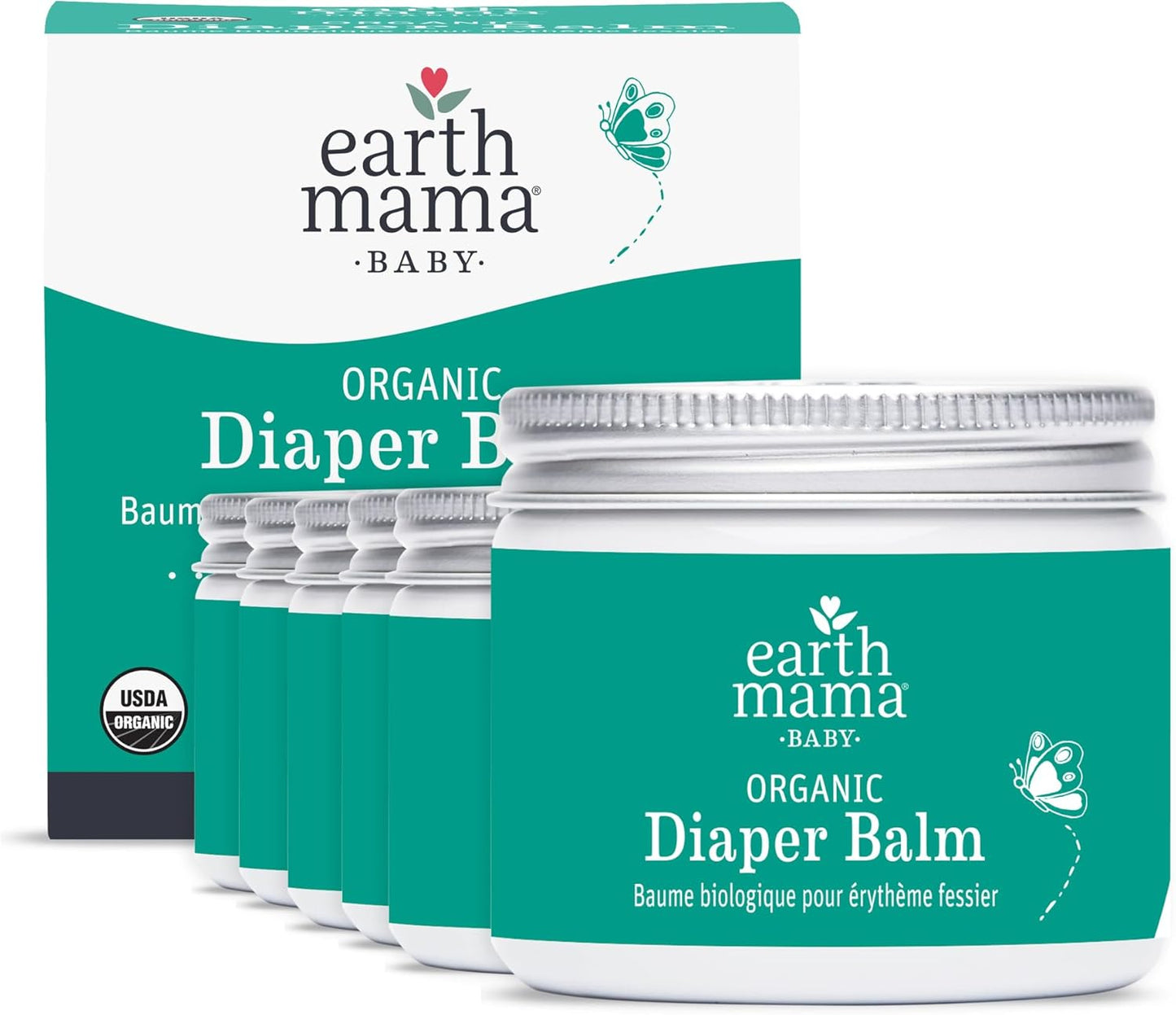 Earth Mama Bálsamo de pañales orgánico de tamaño económico | Crema...