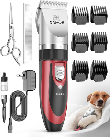 ONEISALL - Cortadora para pelo eléctrico silencioso para perros y g...