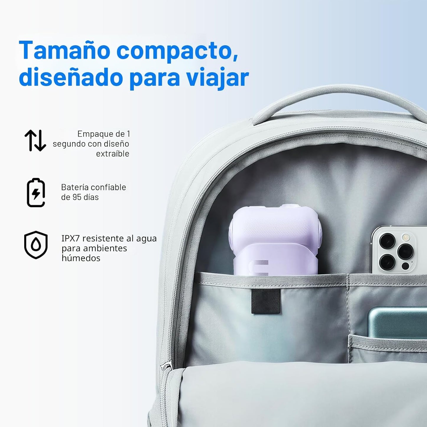 usmile C10 - Irrigador de agua portátil - Apto para viajes, batería...
