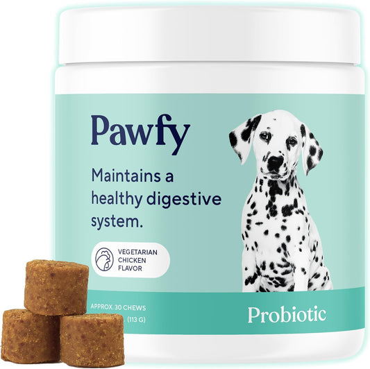 Pawfy Probióticos para perros | Apoya la salud digestiva, la diarre...
