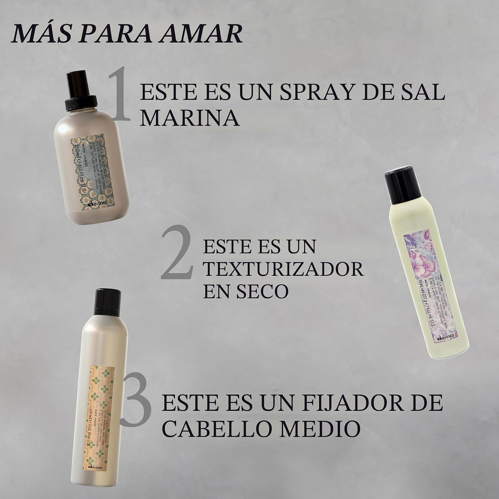 Davines Este es un suero para armar rizos, fijación media y definic...