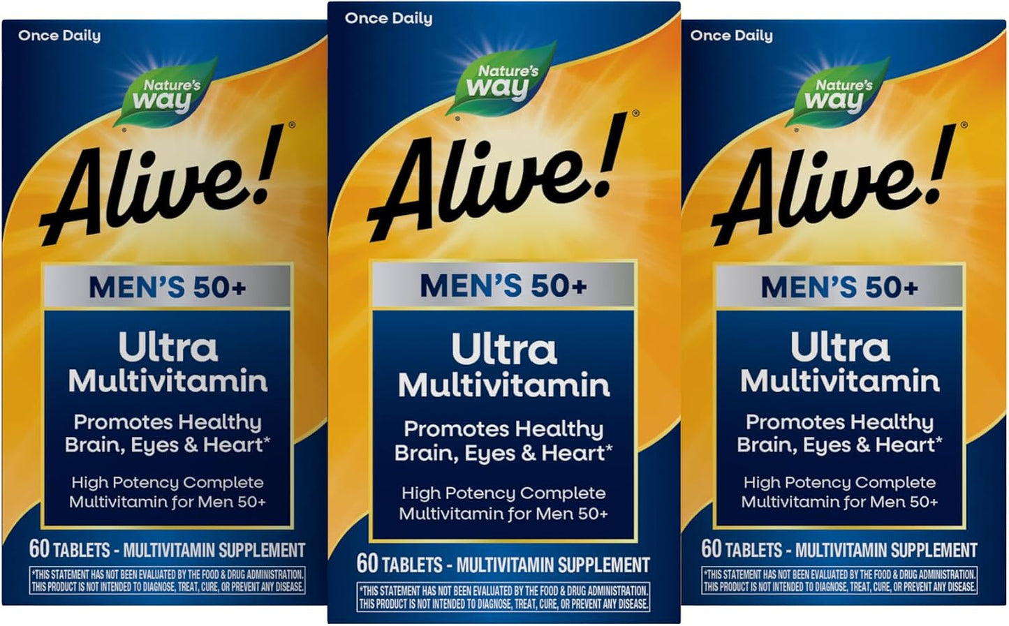 Nature's Way ¡Alive! Multivitamínico ultra potente para hombres...