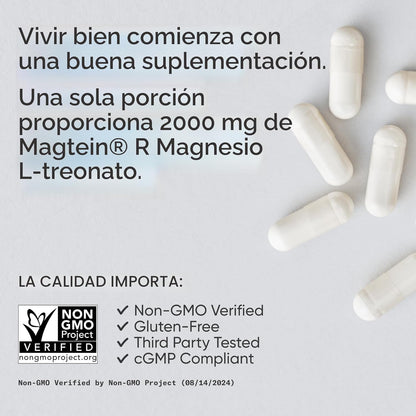 Sports Research® L-treonato de magnesio 2000 mg con Magtein®, 180 u...