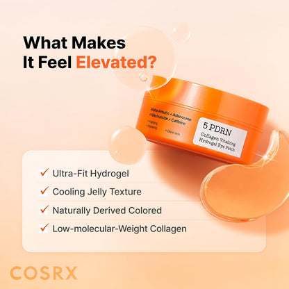 COSRX 5-PDRN Parches complejos de gel de colágeno para el aspecto d...