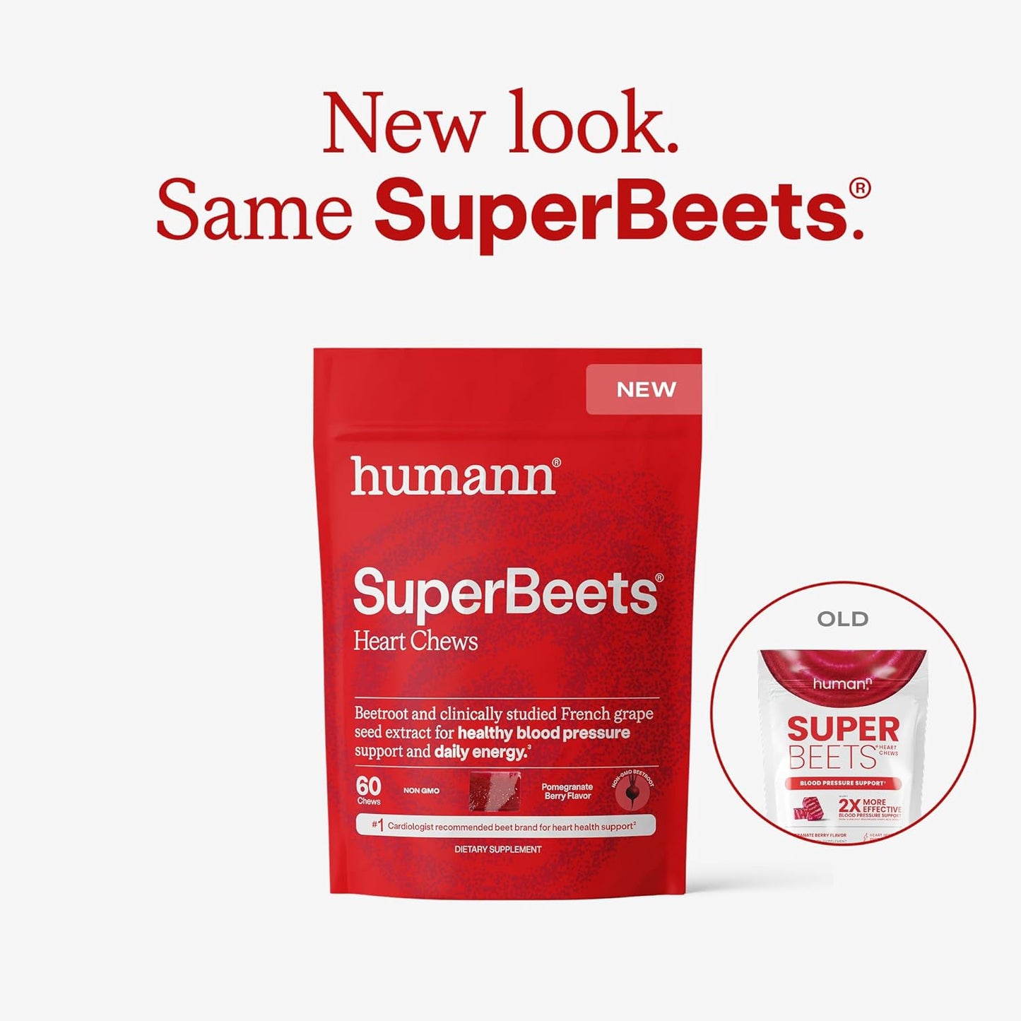 Humann SuperBeets Gomitas para el Corazón, Apoyo al Óxido Nítrico y...