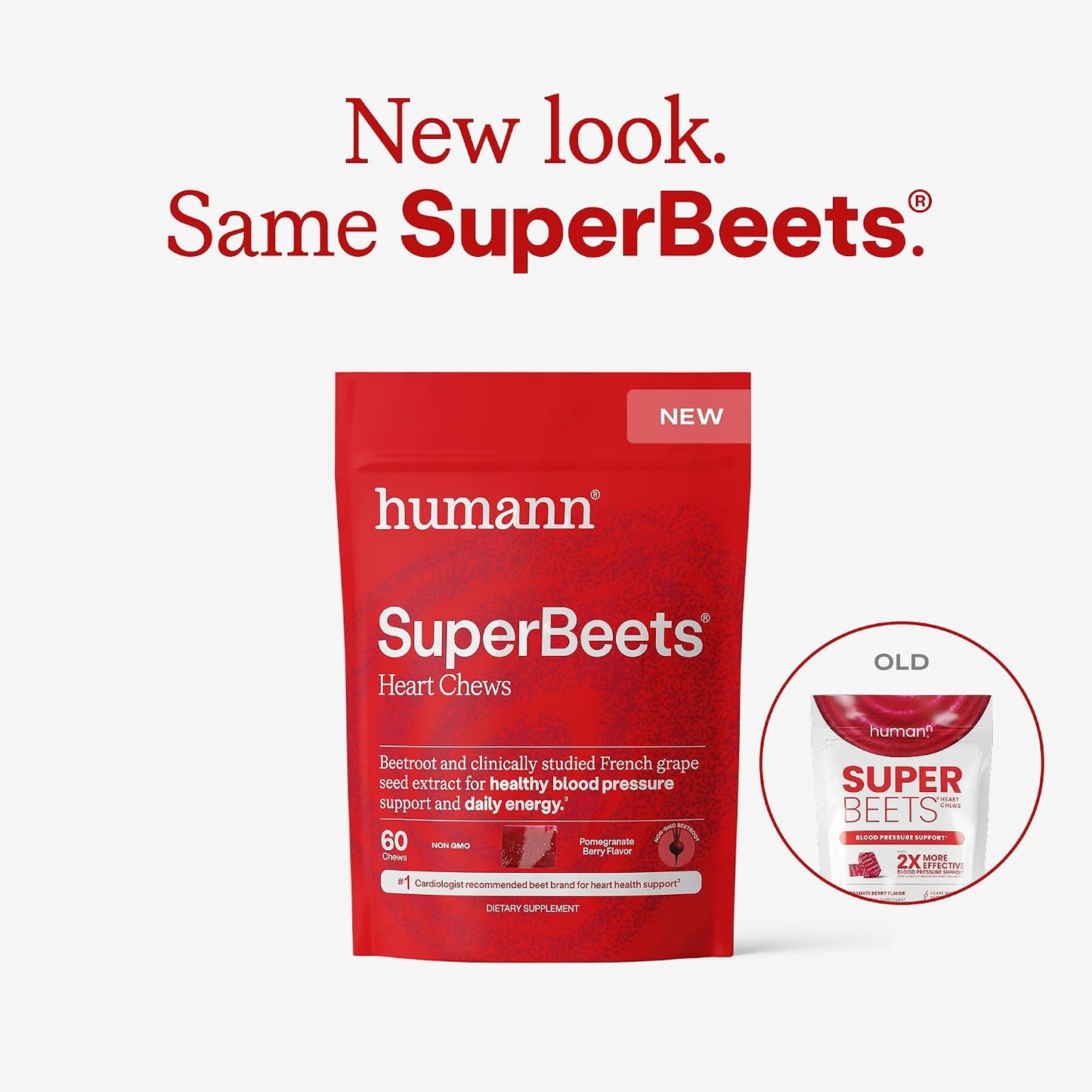 Humann SuperBeets Gomitas para el Corazón, Apoyo al Óxido Nítrico y...