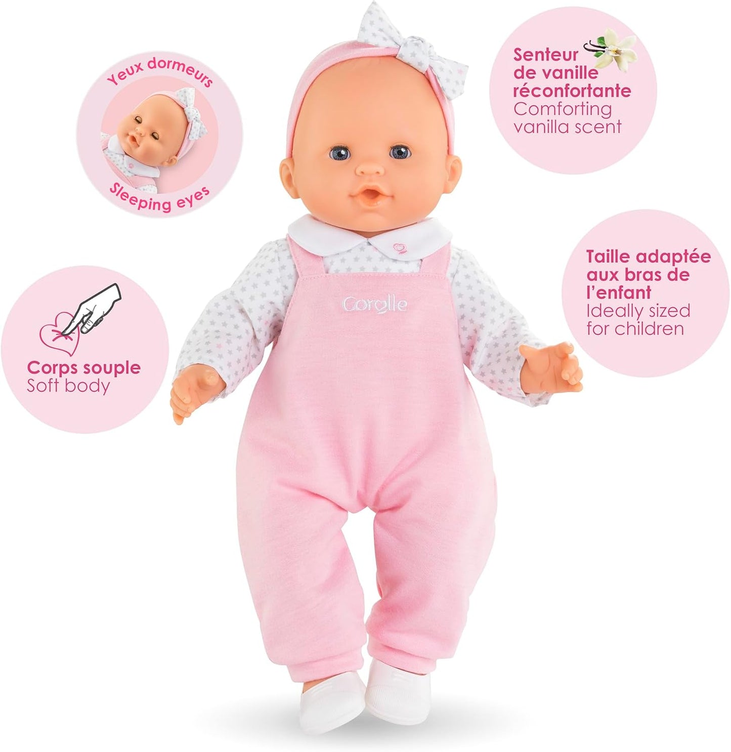 Corolle Lise - Muñeca de bebé suave de 14 pulgadas con aroma a vain...