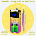 MOCOWIND - Taladro de uñas portátil profesional 35000 RPM, máquina...