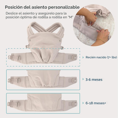 Infantino Honey Blossom - Portabebés ergonómico para bebés a niños...