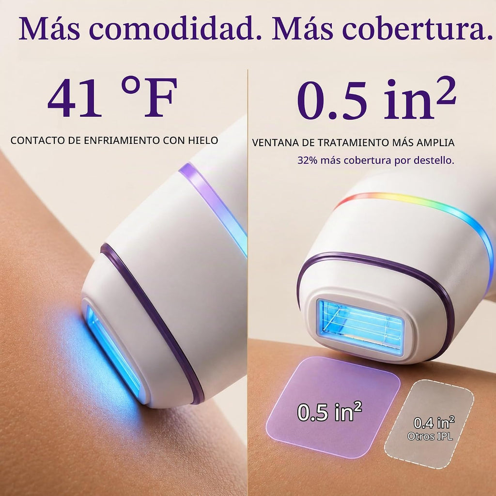 Skin Aurea Dispositivo de depilación láser IPL inalámbrico para muj...