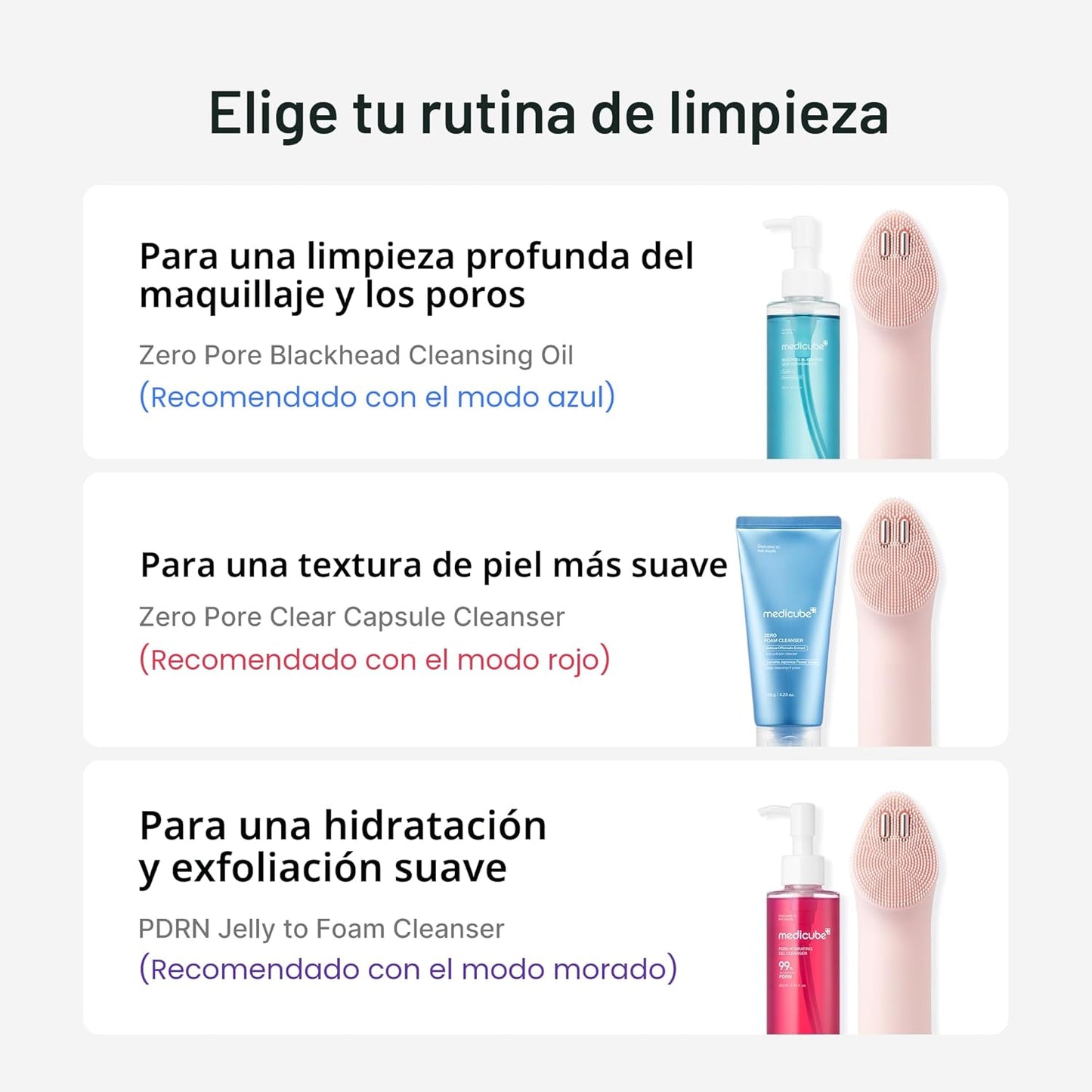 medicube Mini Booster Pro Plus - Juego de dispositivos de limpieza...