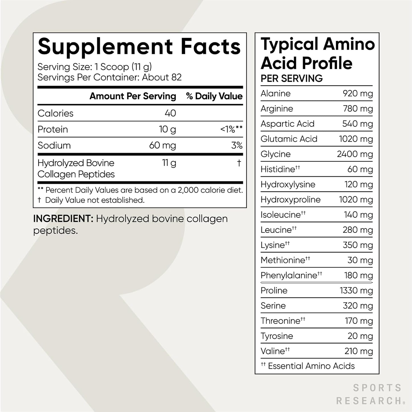 Sports Research Péptidos de colágeno - Suplemento de proteína en po...