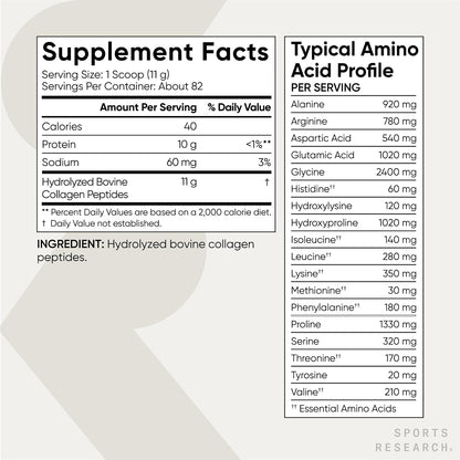 Sports Research Péptidos de colágeno - Suplemento de proteína en po...
