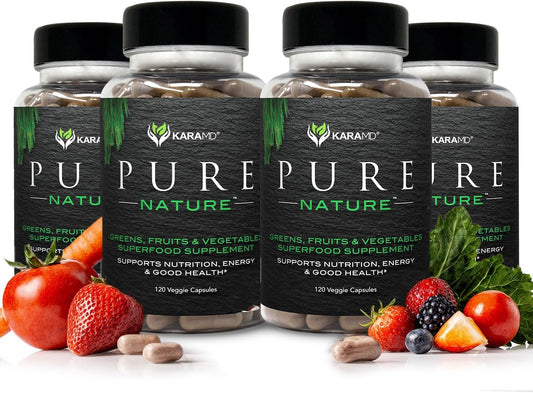KaraMD Pure Nature - Suplemento de verduras, frutas y verduras, vit...