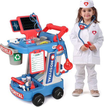 Liberry Kit de médico para niños pequeños de 2, 3, 4, 5 años, juego...