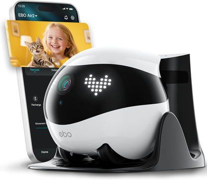 Enabot EBO Air 2 FamilyBot - Robot de cámara de seguridad para inte...