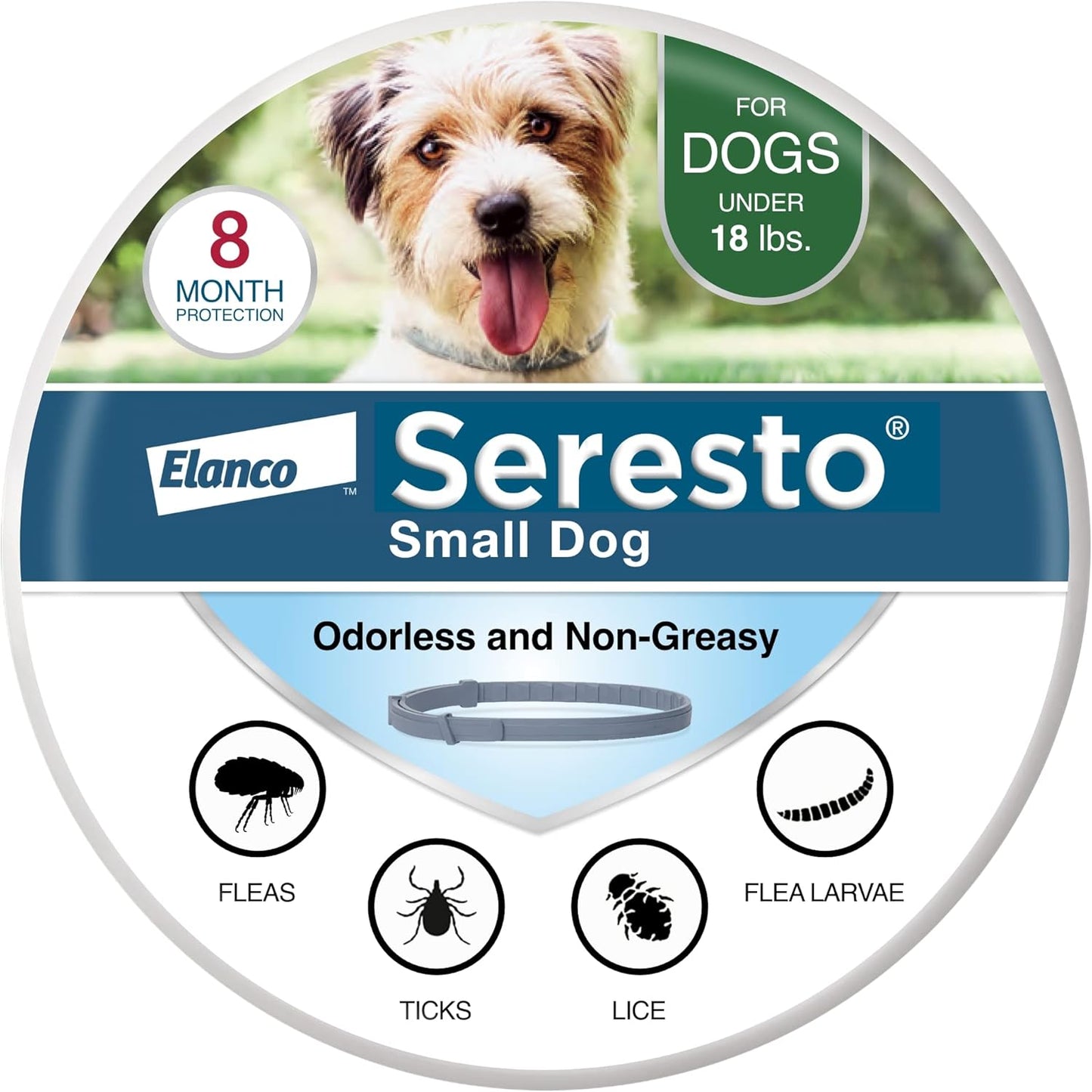 Seresto Collar de pulgas y garrapatas para perros, pulgas de 8 mese...