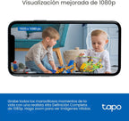 Tapo - Cámara de seguridad interior de 1080P para monitor de bebé,...