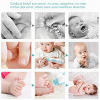 Cortaúñas eléctrico para bebés con luz LED, lima de uñas segura par...