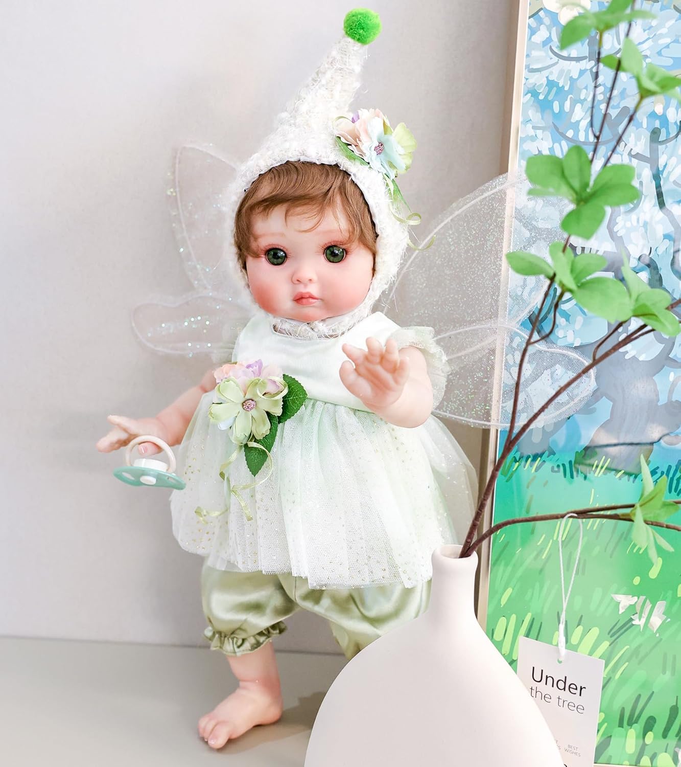 Cloveray Muñeca de bebé, muñecas de bebé Reborn de 18 pulgadas \u20...