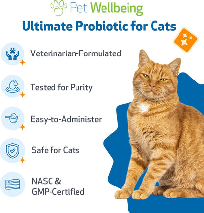 Pet Wellbeing Ultimate Probiotic 9 cepas con prebióticos FOS para g...