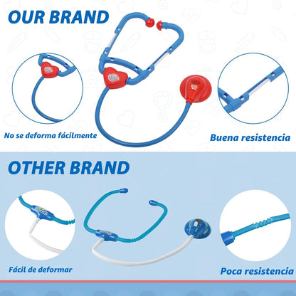Liberry Kit de médico para niños pequeños de 2, 3, 4, 5 años, juego...