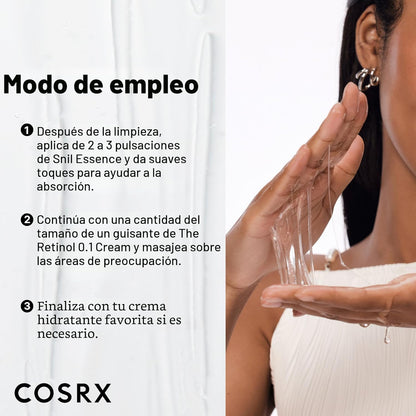 COSRX Snail 96% Mucin Power Essence 2ea y Retinol 0.1% Cream Mini S...