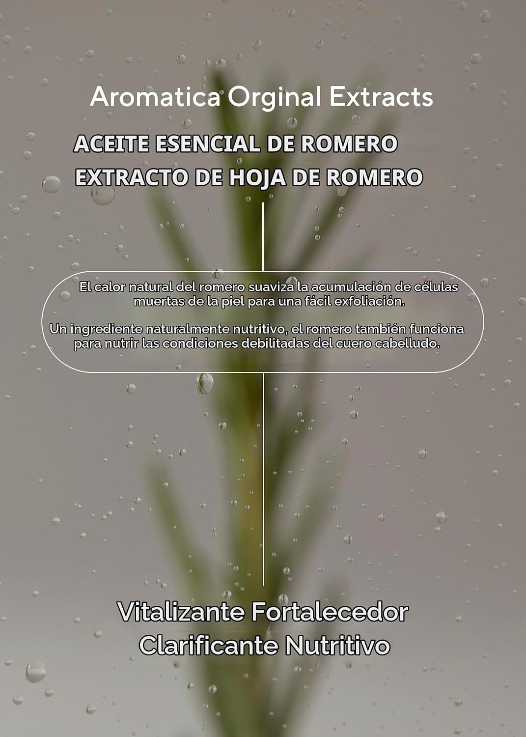 AROMATICA - Tratamiento capilar 3 en 1 con romero (5.4 onzas líquid...