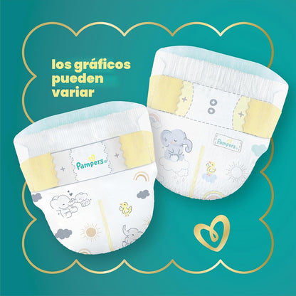 Pañales Pampers Swaddlers, talla 5 (9-17 kg), 132 unidades, absorbe...