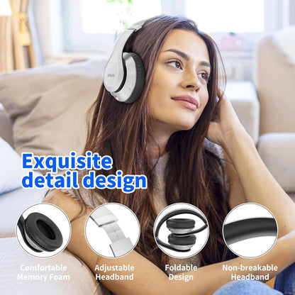 Uliptz Auriculares Bluetooth inalámbricos, tiempo de reproducción d...