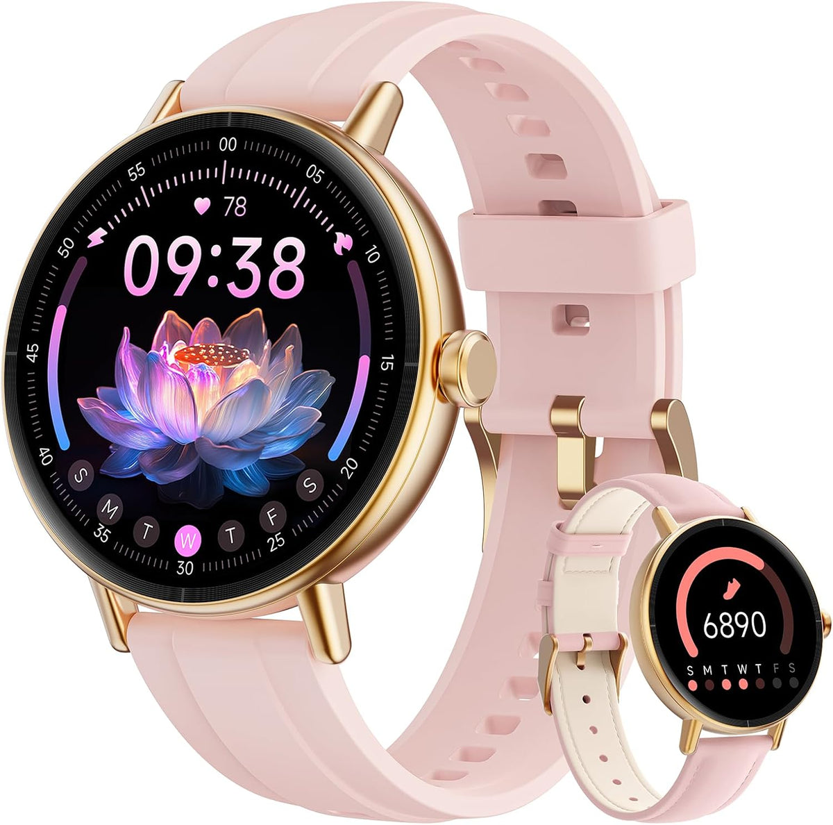 Gydom Reloj inteligente para mujer, rastreador de fitness HD de 1.5...