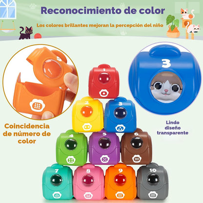 Juguetes de aprendizaje para niños pequeños de 1, 2, 3 años, 20 pie...